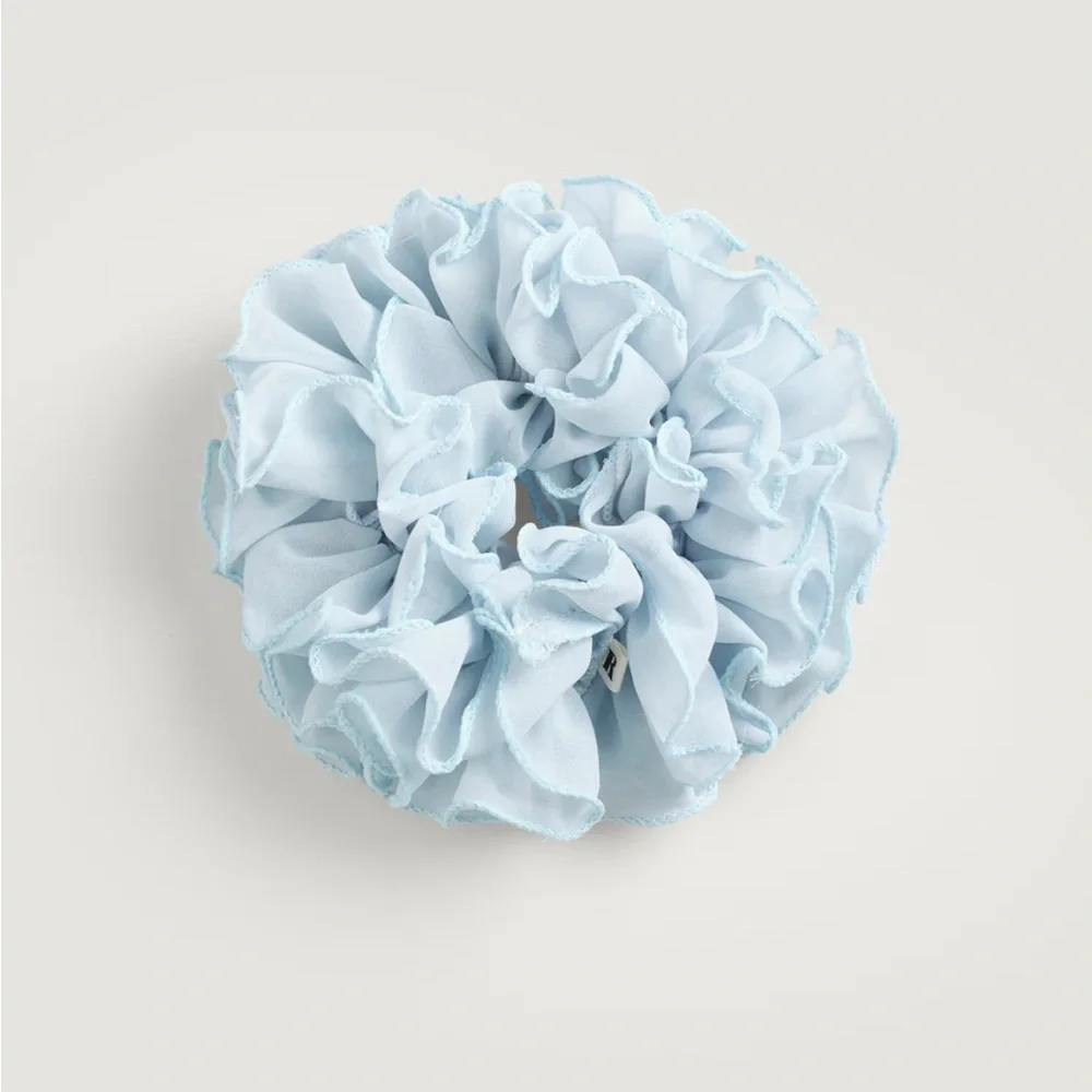 Rouje Paris Mafalda Bleu Le Chou Chou Blue Hair Scrunchie - Picture 3 of 9